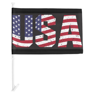 USA Stars and Stripes Car Flag