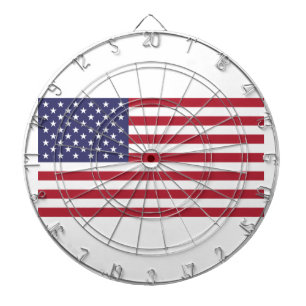 USA Stars and Stripes (Flag of the United States) Dart Board