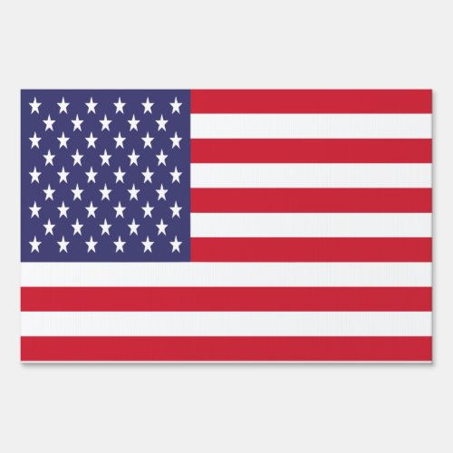 USA Stars and Stripes Flag Yard Sign