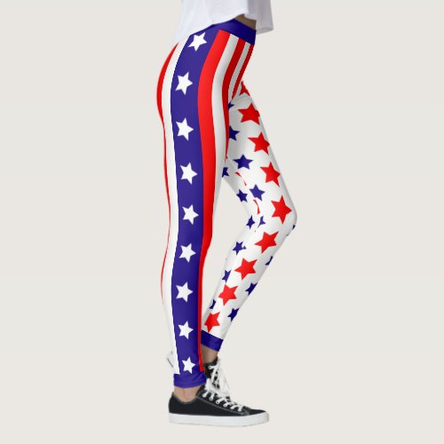 USA Stars and Stripes Leggings