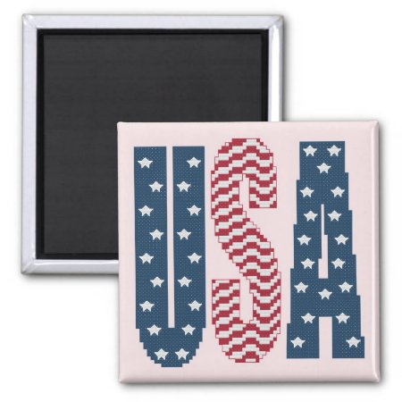 Usa Stars And Stripes Magnet