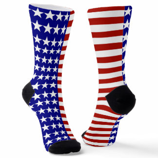 USA Stars and Stripes Patriotic Socks