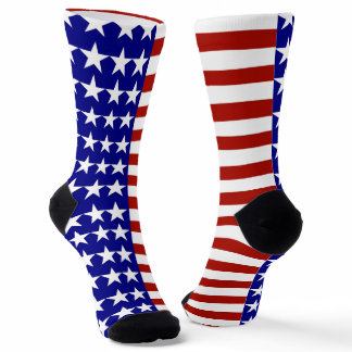 USA Stars and Stripes Patriotic Socks