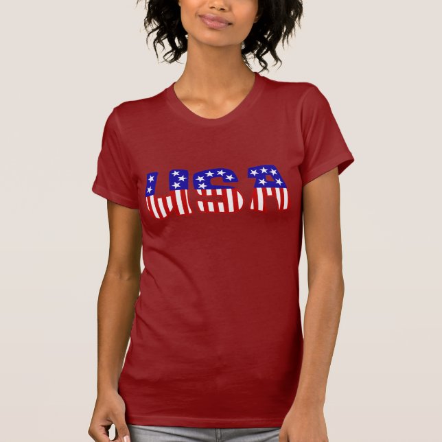 USA STARS AND STRIPES T-Shirt (Front)