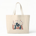 USA Stars and Stripes T-shirts and Gifts Large Tote Bag