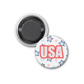 Usa Stars Patriotic Magnet by DragonfireDesigns at Zazzle