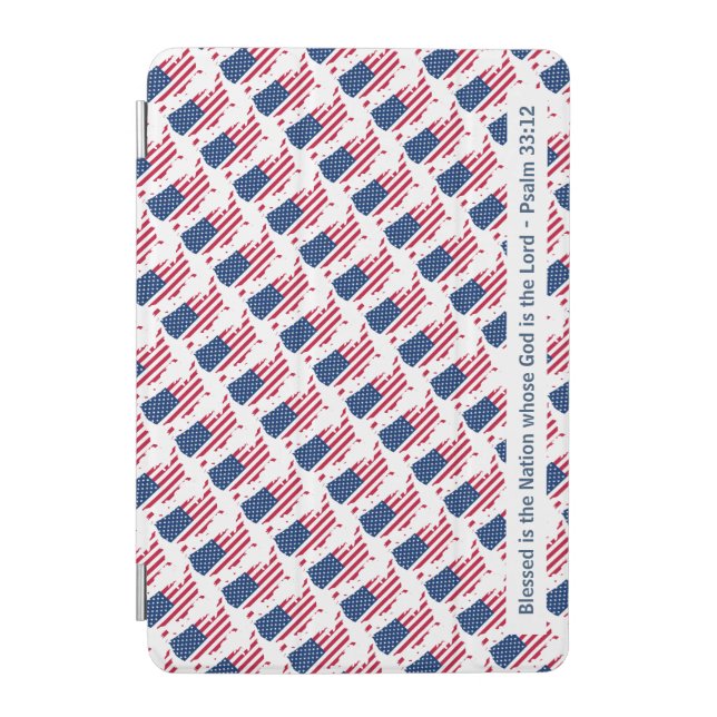 USA STARS & STRIPES Blessed Nation iPad Mini Cover (Front)