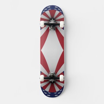Usa Stars Stripes Skateboard Deck by ZionMade at Zazzle