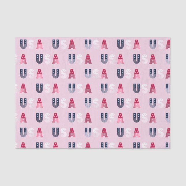 USA Stars & Stripes  Tissue Paper (Front)