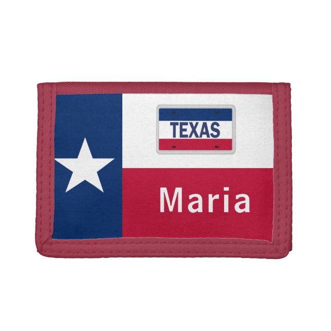 USA State Flag - Texas Trifold Wallet (Front)