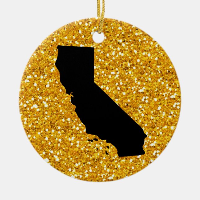 USA States California - SRF Ceramic Ornament (Front)