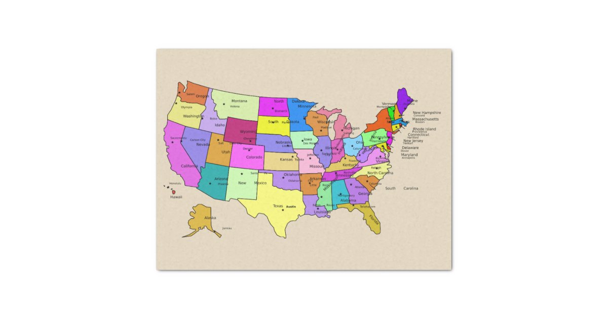 Multicolor Watercolor Idaho state Map, digital Artwork, USA