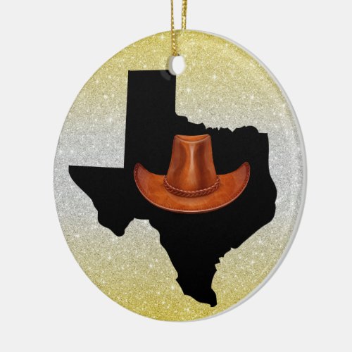 USA States Texas _ See Back Ceramic Ornament