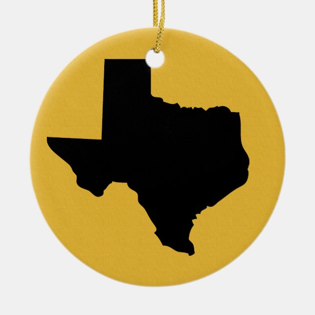 USA States Texas - SRF Ceramic Ornament (Front)