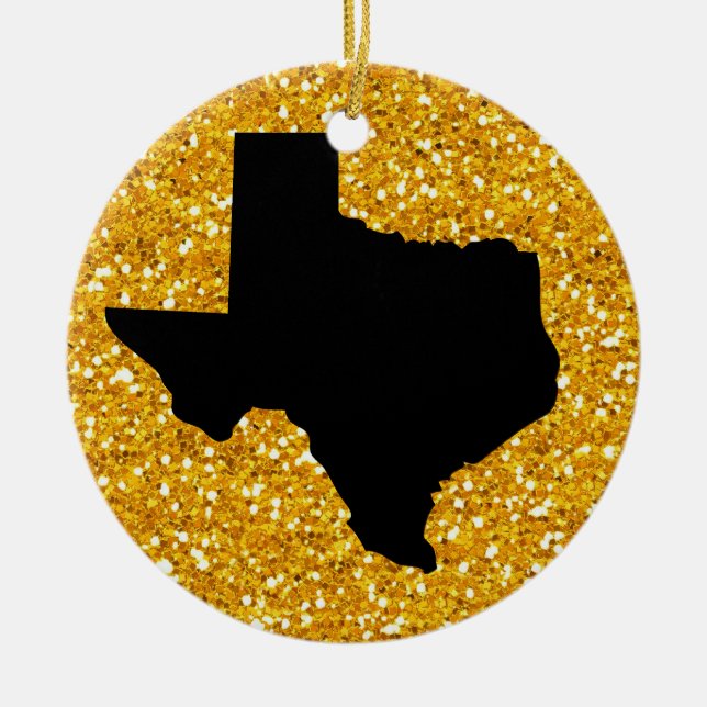 USA States Texas - SRF Ceramic Ornament (Front)