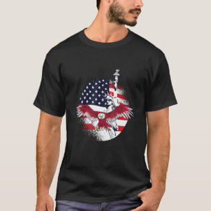 Usa statue liberty bald-eagle T-Shirt