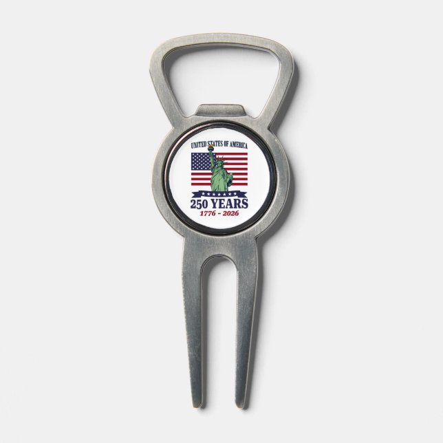 USA Statue of Liberty 250 Years 1776-2026 Divot Tool (Composite)