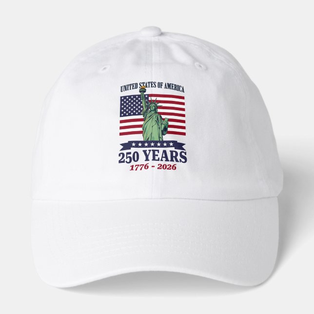 USA Statue of Liberty 250 Years 1776-2026 Hat (Front)