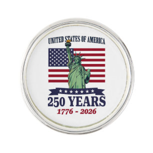 USA Statue of Liberty 250 Years 1776-2026 Lapel Pin