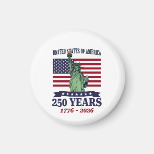 USA Statue of Liberty 250 Years 1776-2026 Magnet