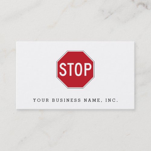 USA Stop Sign Business Card