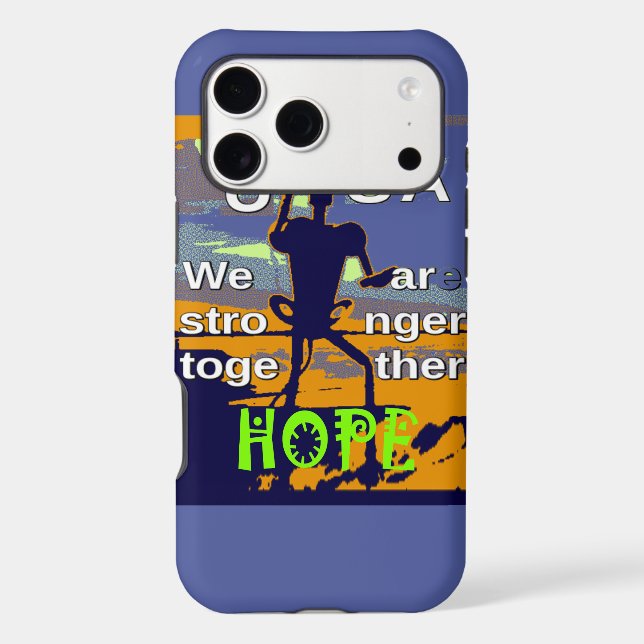 USA Stronger Together Case-Mate iPhone Case (Back)
