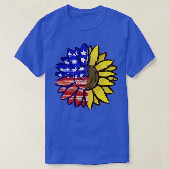 USA sunflower T-Shirt (Design Front)