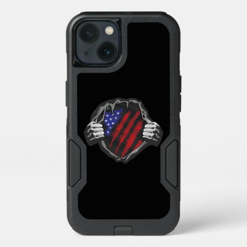 USA Superhero Costume Flag iPhone 13 Case