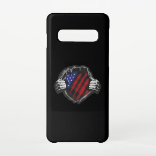 USA Superhero Costume Flag Samsung Galaxy S10 Case