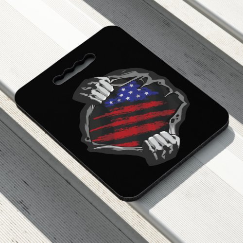 USA Superhero Costume Flag Seat Cushion