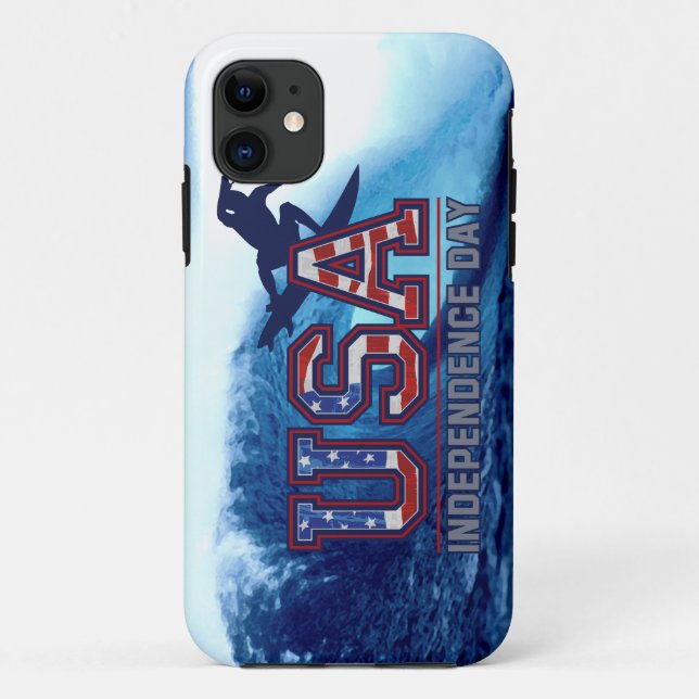 USA Surfer Independence Day iPhone 5 Case (Back)