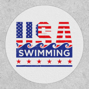 USA Swimming Artwork For A Swimmer Patch