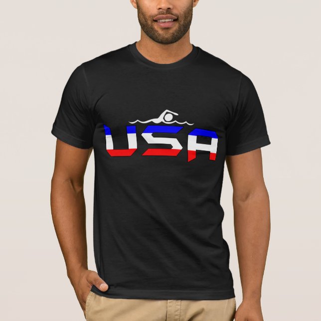 USA Swimming I-Shirt T-Shirt (Front)