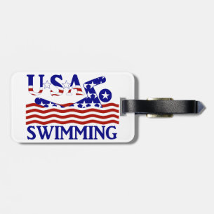 USA Swimming Luggage Tag