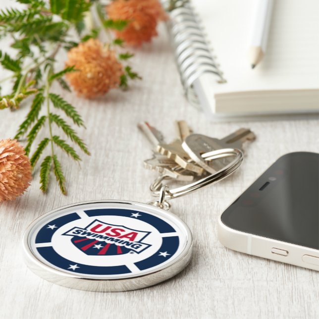 USA Swimming Team, Official American team  Keychain (Side)