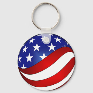 USA Swirl keychain