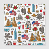USA Symbols Vintage Seamless Pattern (Front)