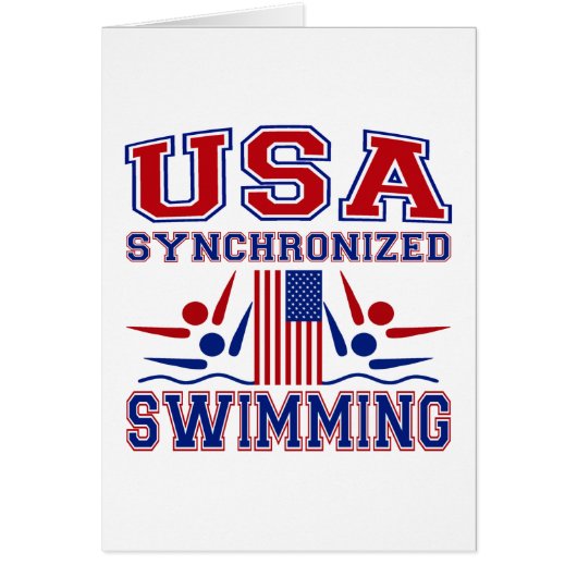 USA Synchronized Swimming Cards (Front)