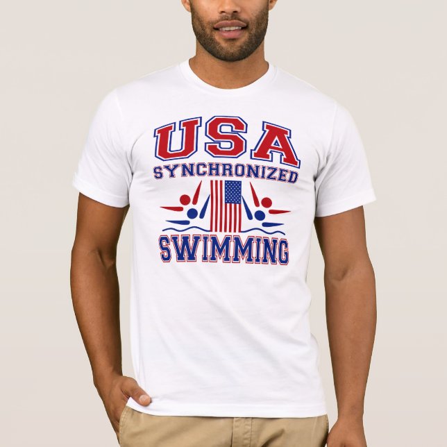 USA Synchronized Swimming T-Shirt (Front)