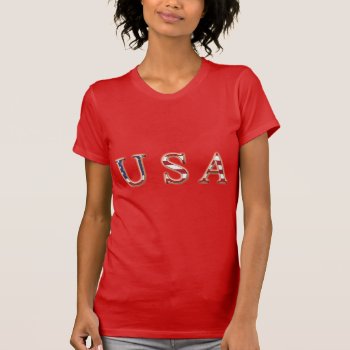 Usa T Shirt by usadesignstore at Zazzle
