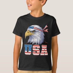 Usa T Shirt American Flag Men Women Kids Eagle Pat