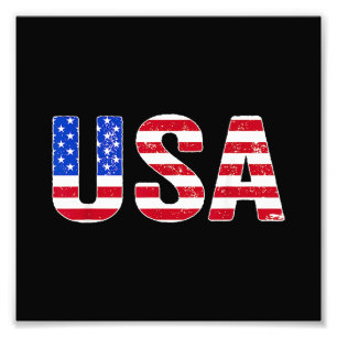 USA T Shirt Patriotic American Flag Men Women Kids Photo Print