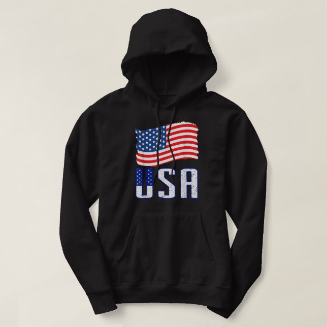 USA T Shirt Women Men Kids Patriotic American Flag (Design Front)