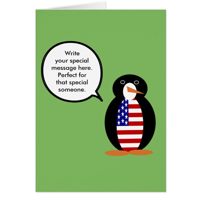 USA Talking Ms. Penguin Personalized (Front)