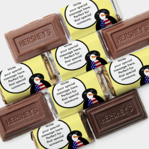 USA Talking Ms. Penguin Personalized Hershey's Miniatures