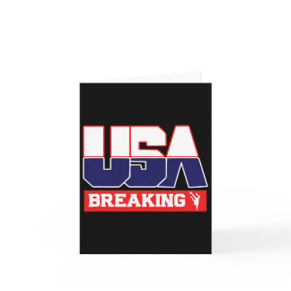 Usa Team Break Dancing - Men And Women American Sp Card