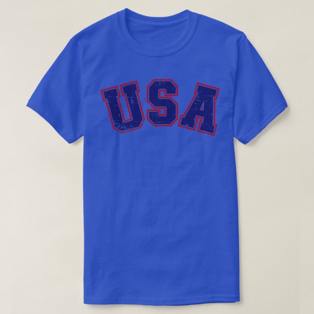USA team for patriotic Independence day on 4th of  T-Shirt (Design Front)