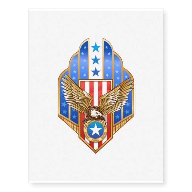 usa temporary tattoos (Front)
