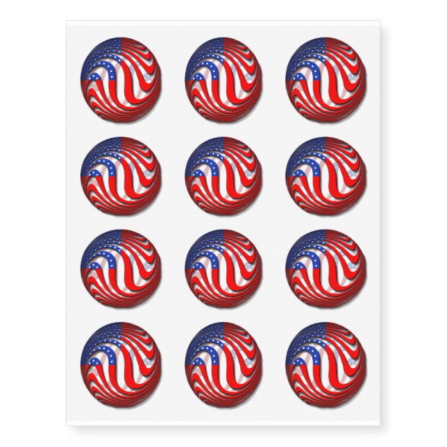 USA TEMPORARY TATTOOS (Front)