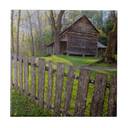 USA Tennessee Cabin In Cades Cove Ceramic Tile